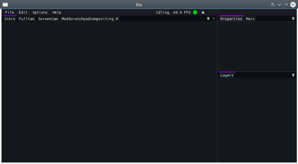 Screenshot of LLSS v0.6.2.0 main window (WIP)